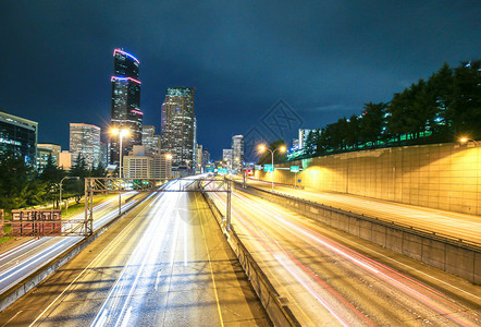 西雅图的公路城市风景和图片