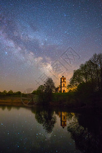 唯美的夜景星空星星图片