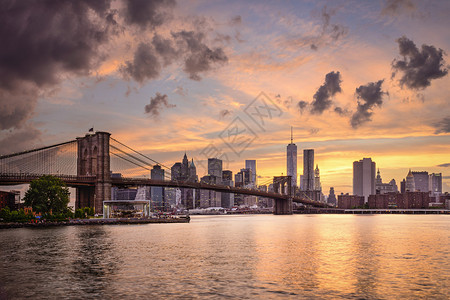 日落时美国纽约图片