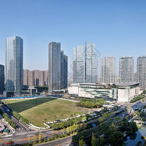 杭州新城现代抽象建筑图片