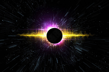 宇宙黑洞爆炸空间背景图片