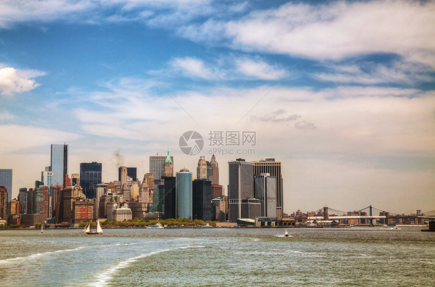 纽约城市风景在阳图片