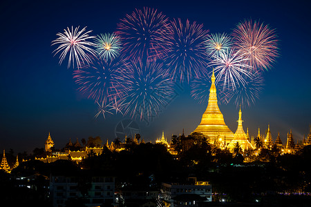 缅甸仰光的Shwedagon图片