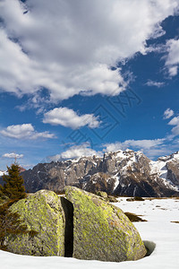 奥蒂塞伊意大利阿尔卑斯山Dolomite山意大利的unesco自然世背景