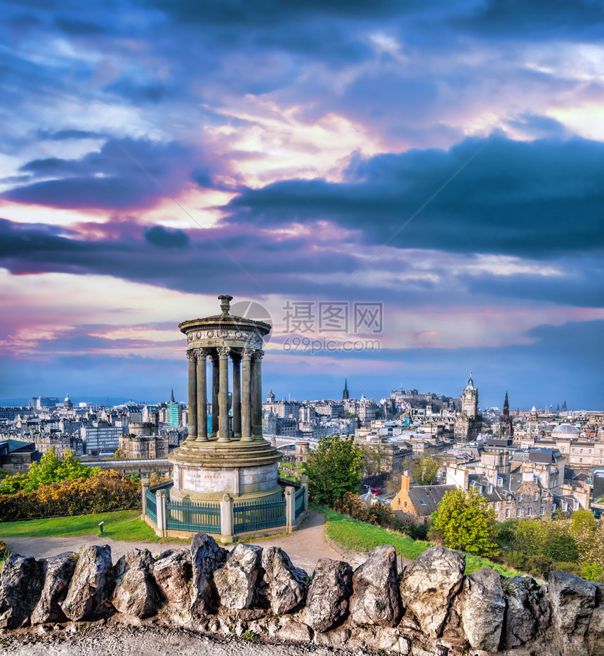 Edinburgh全景与苏图片
