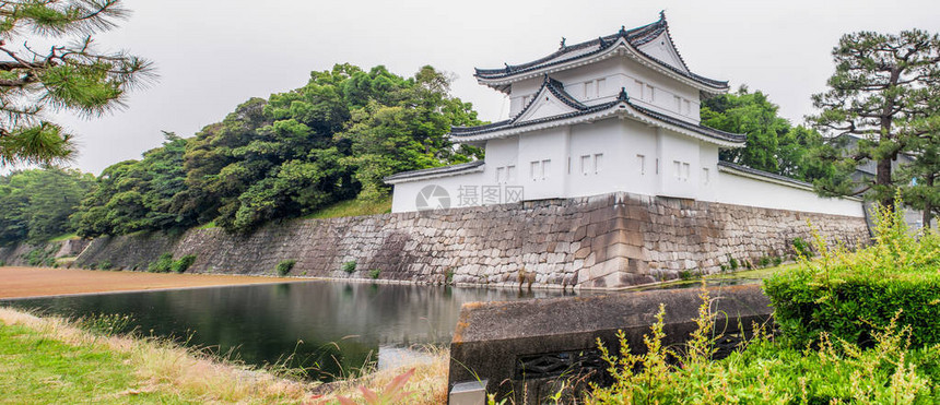 二条城和墙全景日本京都图片