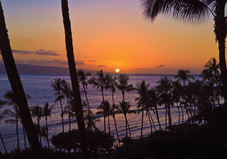夏威夷毛伊岛卡阿纳帕利图片