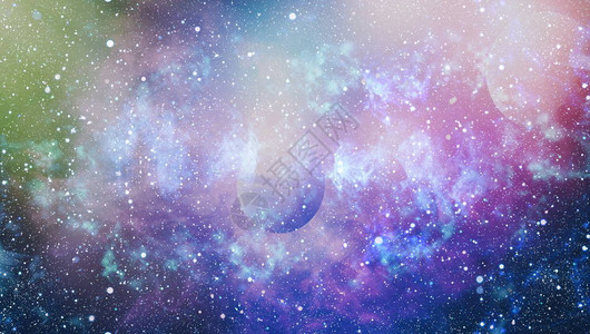 我们的未来是星辰大海字体设计太空中的星云和星系这是美国航天局提供背景