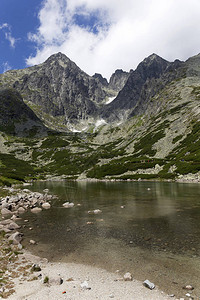 斯洛伐克高塔特拉山峰和高山背景图片