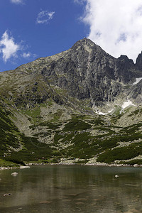 斯洛伐克高塔特拉山峰和高山背景图片