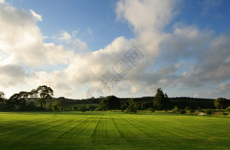 乡村庄园的大草坪图片