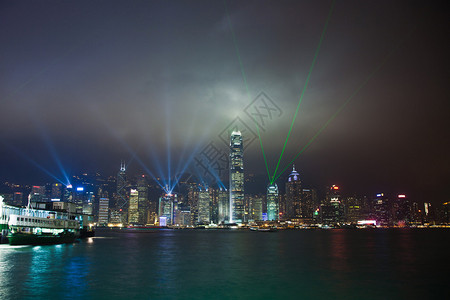 香港著名的激光哈勃秀图片