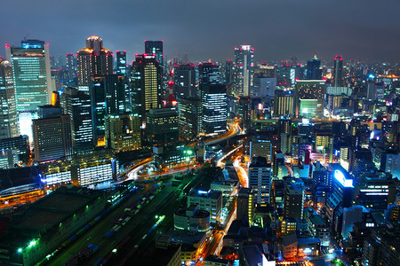 日本大阪夜景图片