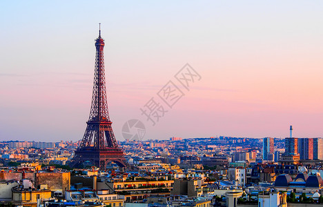 埃菲尔铁塔在晚上巴黎法国图片