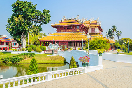 泰国大城府bangpain的寺庙图片