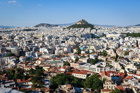 从卫城看雅典全景图片