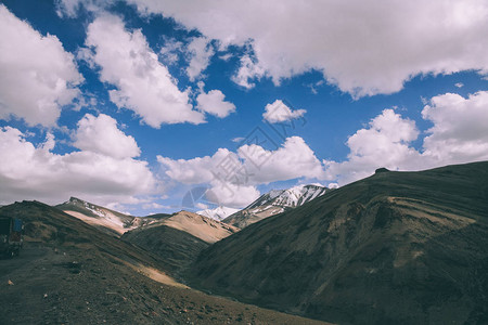 拉达赫地区印度喜马拉雅山的美丽图片