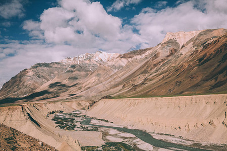 拉达赫地区印度喜马拉雅山峡谷的美图片