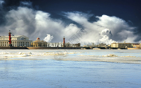 圣彼得堡瓦西列夫斯基岛的景色图片
