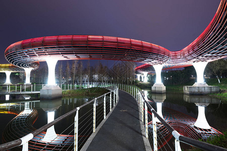 金华现代桥梁背景图片