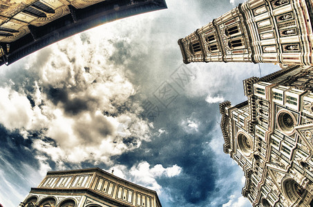 意大利佛罗伦萨Duomo广场的极佳建图片