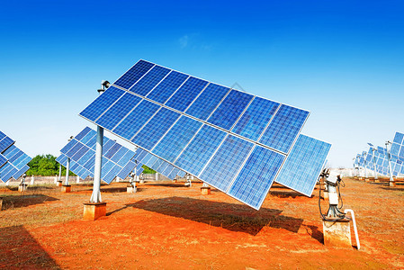 光伏板用于生产清洁可持续可再生能源的太阳能板图片