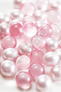 粉色沐浴油珍珠照片图片