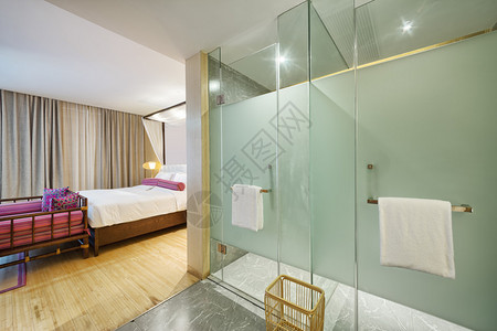 卧室和淋浴房装修设计图片