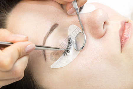 美容院接睫毛的流程图片