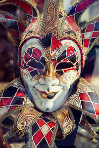 关于意大利威尼斯传统装饰的嘉年华面罩图片