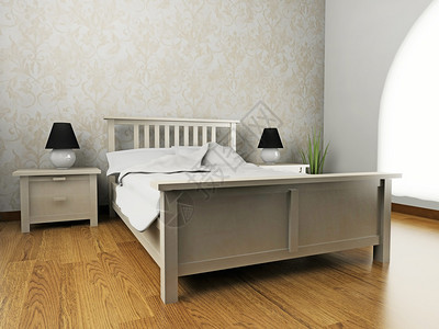 寝具当代风格的床间设计图片