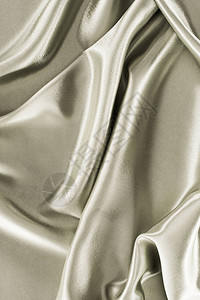 金属银皱缎织物背景图片