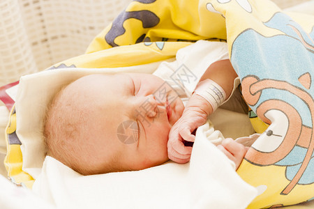 妇产医院初生女婴的画像图片