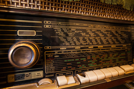 旧的收音机老式背景图片