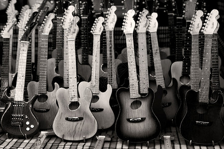 玩具吉他背景图片