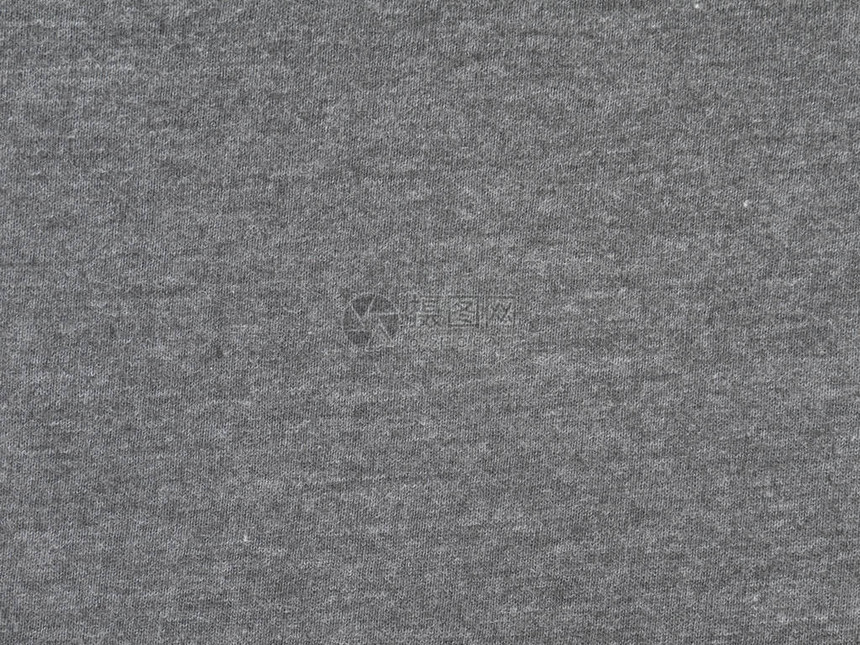 木炭石南花灰色T恤重棉针织面料质地样本图片