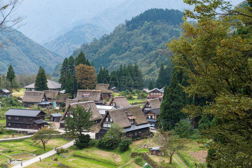 日本白川乡老村图片