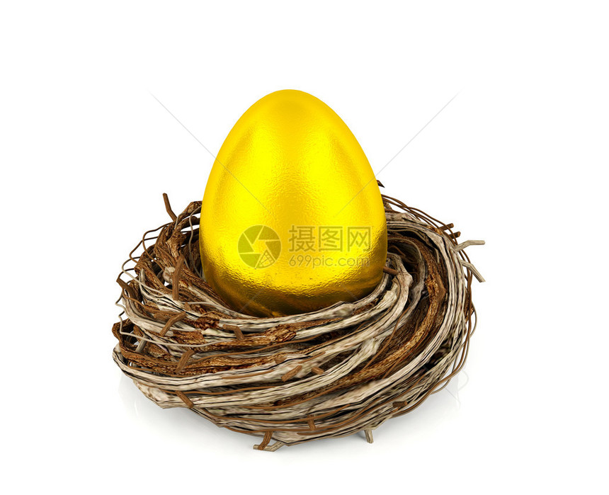 蜂巢中的金蛋投资和金融概图片