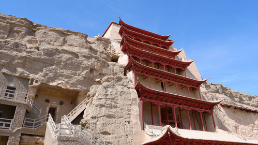 甘肃的古代佛教建筑DunhuangMogaoG图片