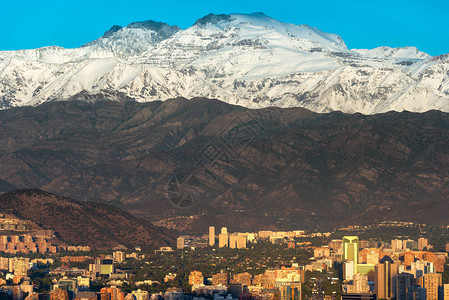 智利圣地亚哥LasCondes区和LosAnders图片