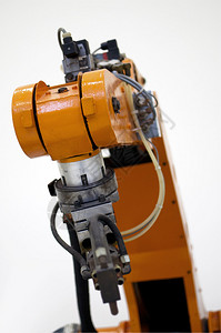 关闭制造工业中使用的机器人背景图片