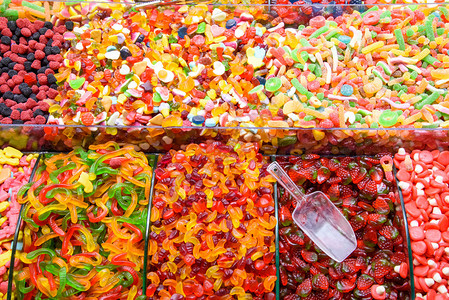 伊斯坦布尔大巴扎的彩色糖果图片