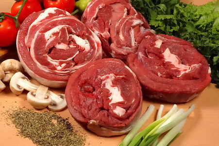 市场上的肉图片