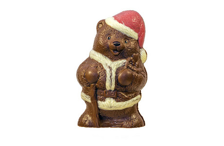 巧克力泰迪熊圣诞老人图片