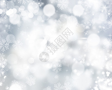 雪花和星的圣诞背景背景图片