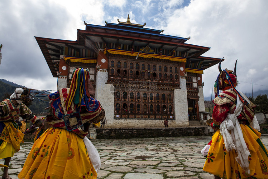 在不丹布姆昌谷的乌拉采丘节期间图片
