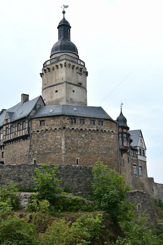 德国哈尔茨的中世纪城堡Falkenstein图片