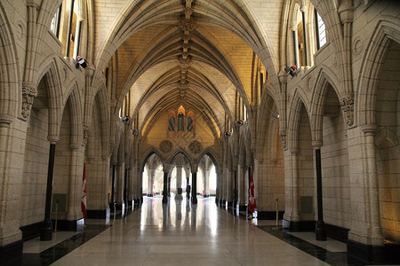 加拿大渥太华加拿大议会大厦内部背景图片