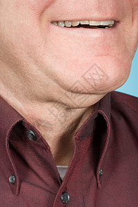 男人肖像的下巴背景图片