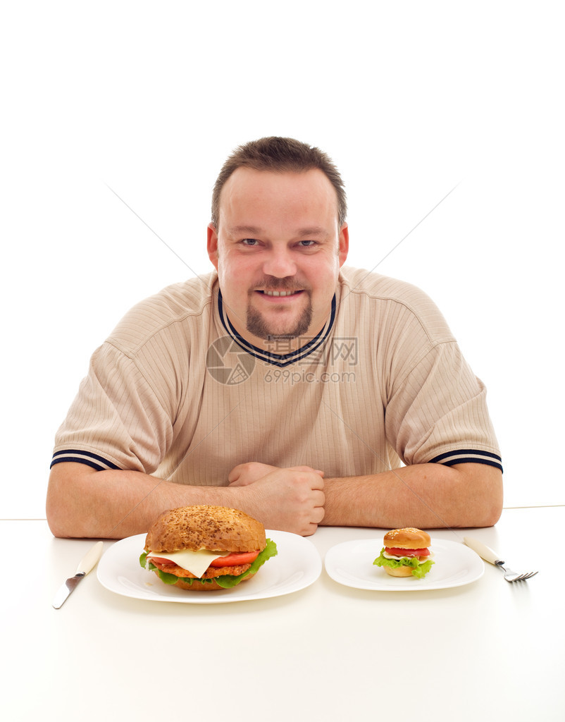 你饮食的大小很重要体重超的人图片